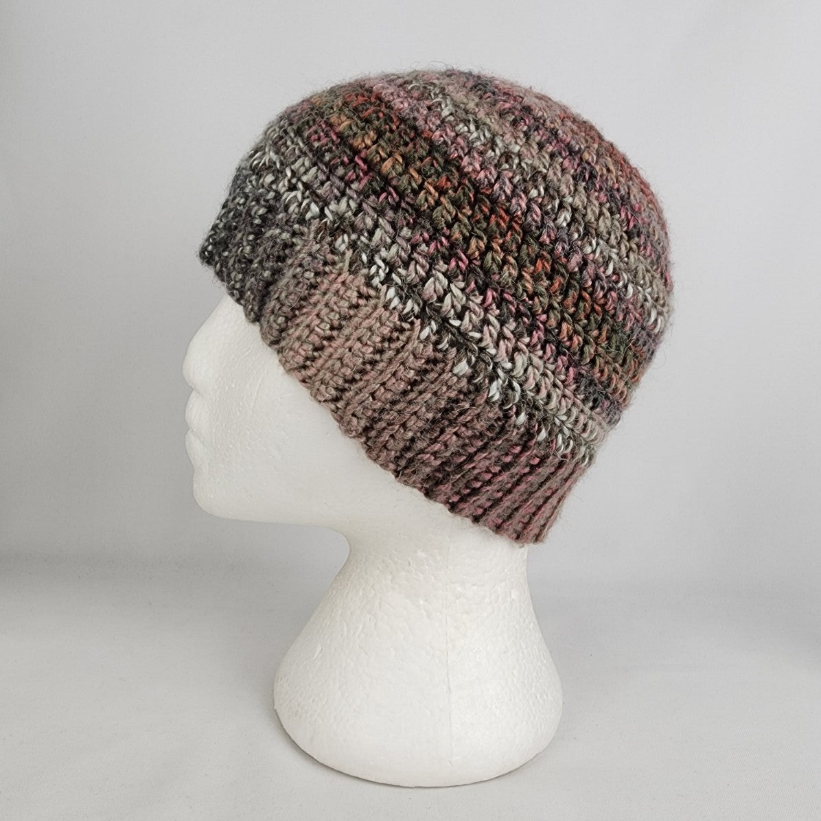 Handmade Pink Knit Pony Tail Toque