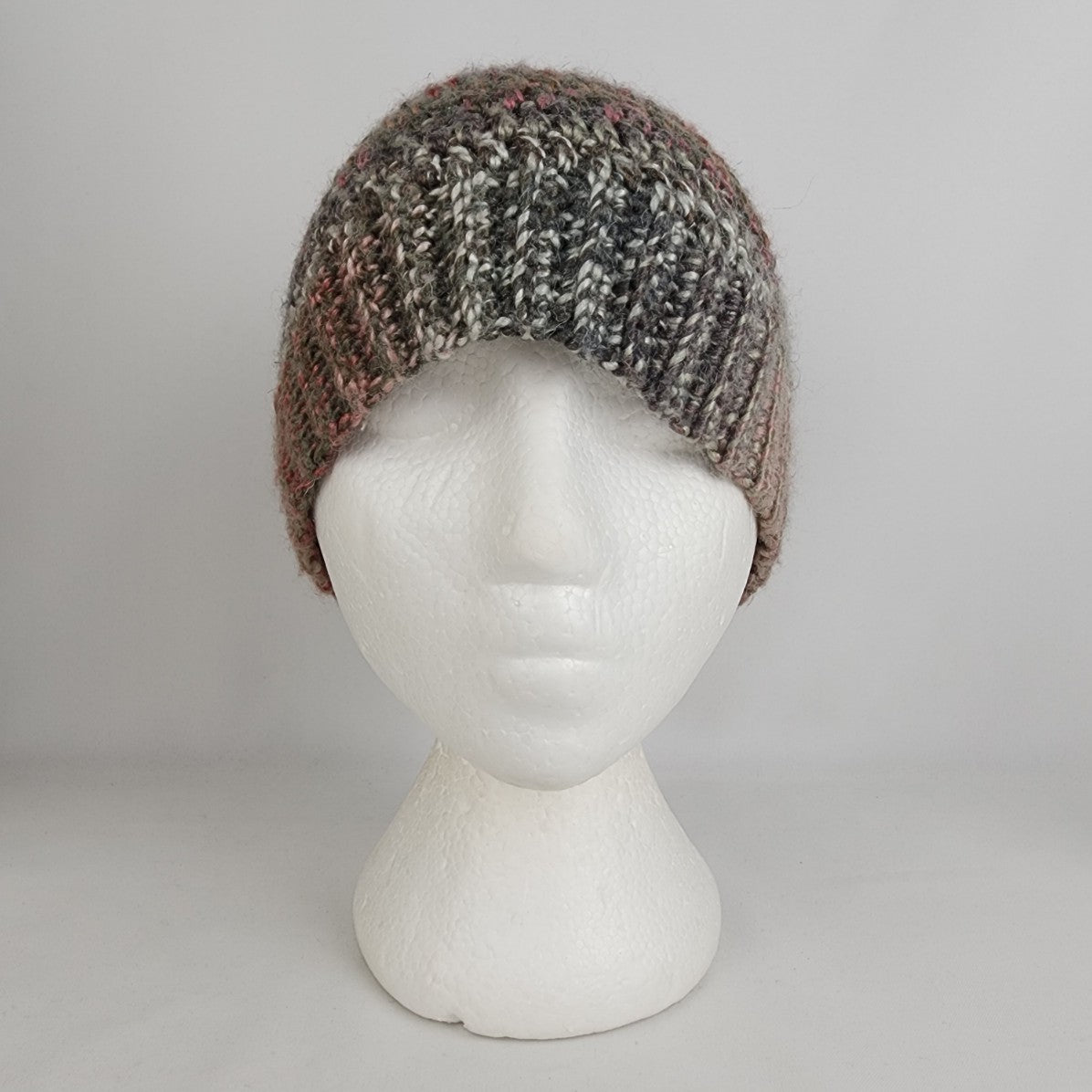 Handmade Pink Knit Pony Tail Toque