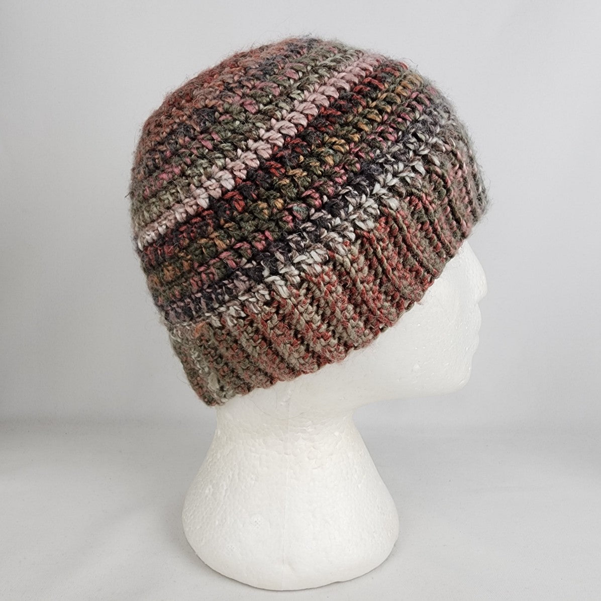 Handmade Pink Knit Pony Tail Toque