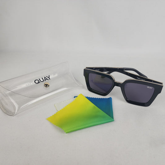 Quay x Maluma Fools Gold Square Sunglasses