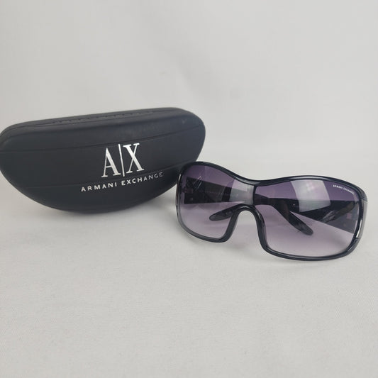 Armani Exchange Black Wrap Sunglasses