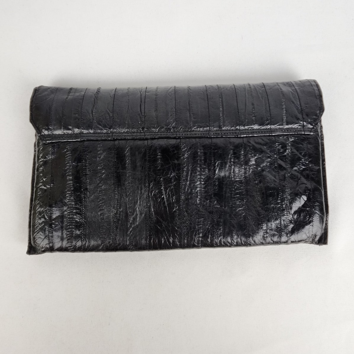 Vintage Black Eel Skin Clutch purse & Change Purse