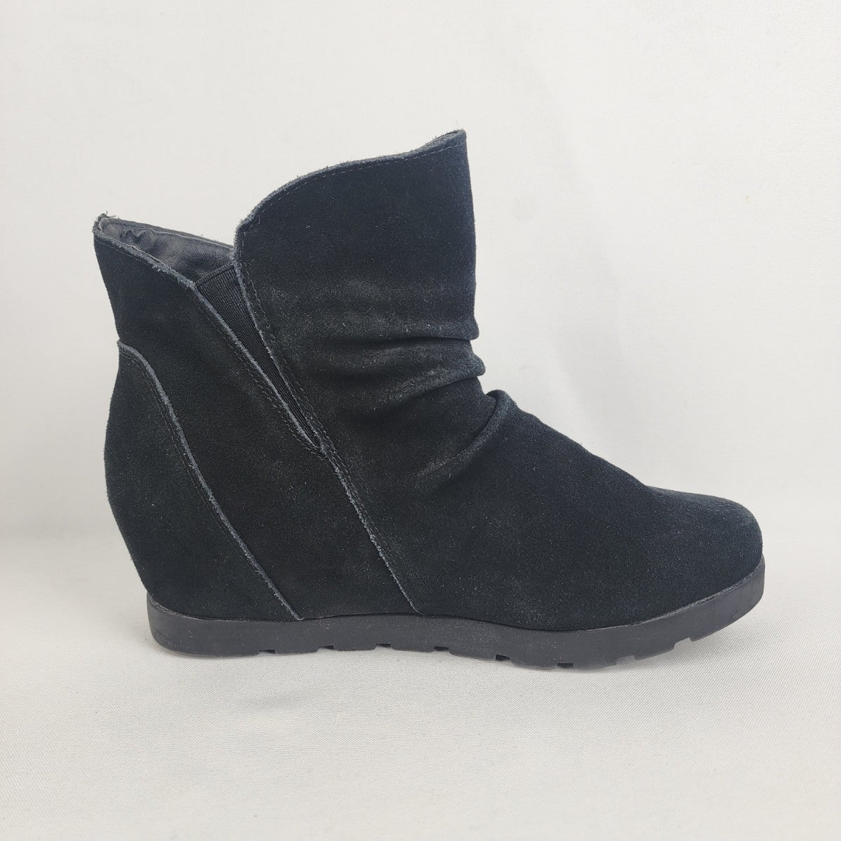 COUGAR Astro Black Suede Hidden Wedge Waterproof Ankle Boots Size 8