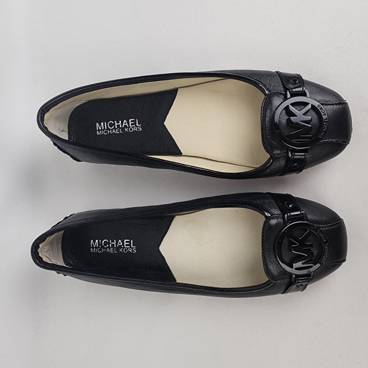 Michael Kors Black Leather Driving Loafers Size 6