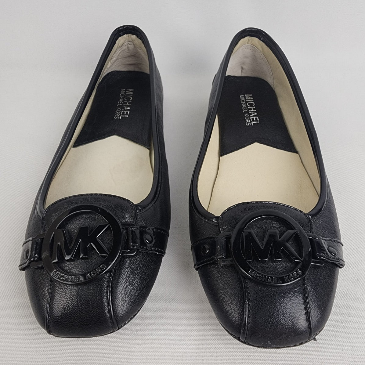 Michael Kors Black Leather Driving Loafers Size 6