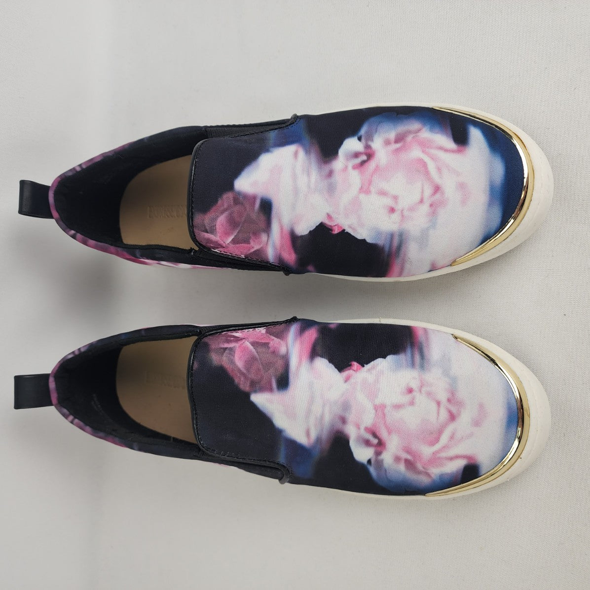 Expression Pink Floral Print Slip On Sneakers Size 9