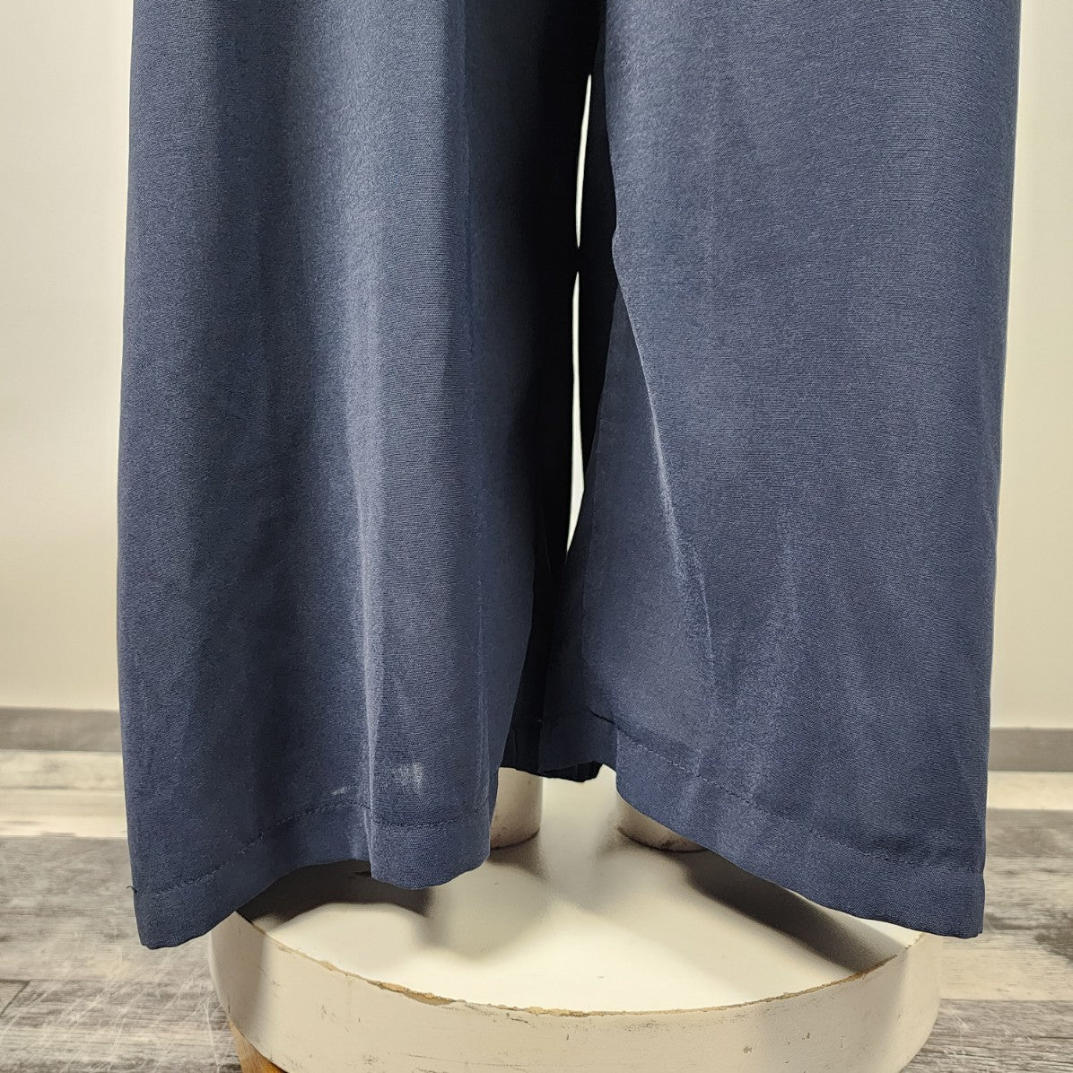 Blue Draped Front Overalls Size L/XL