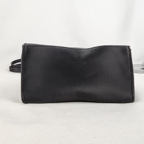 Vintage Y2K Black Zip Detail Mini Tote Shoulder Purse
