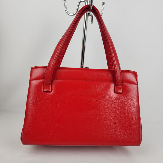 Vintage JR Red Satchel Purse