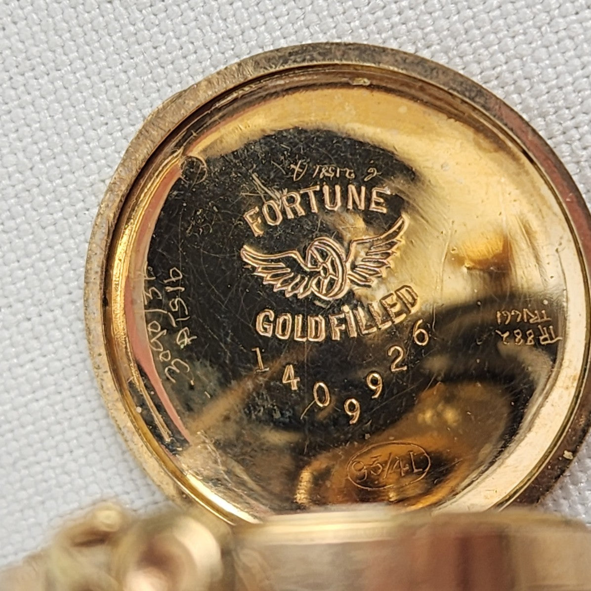 Antique Fortune Gold Filled 15 Jewel Brooch Watch