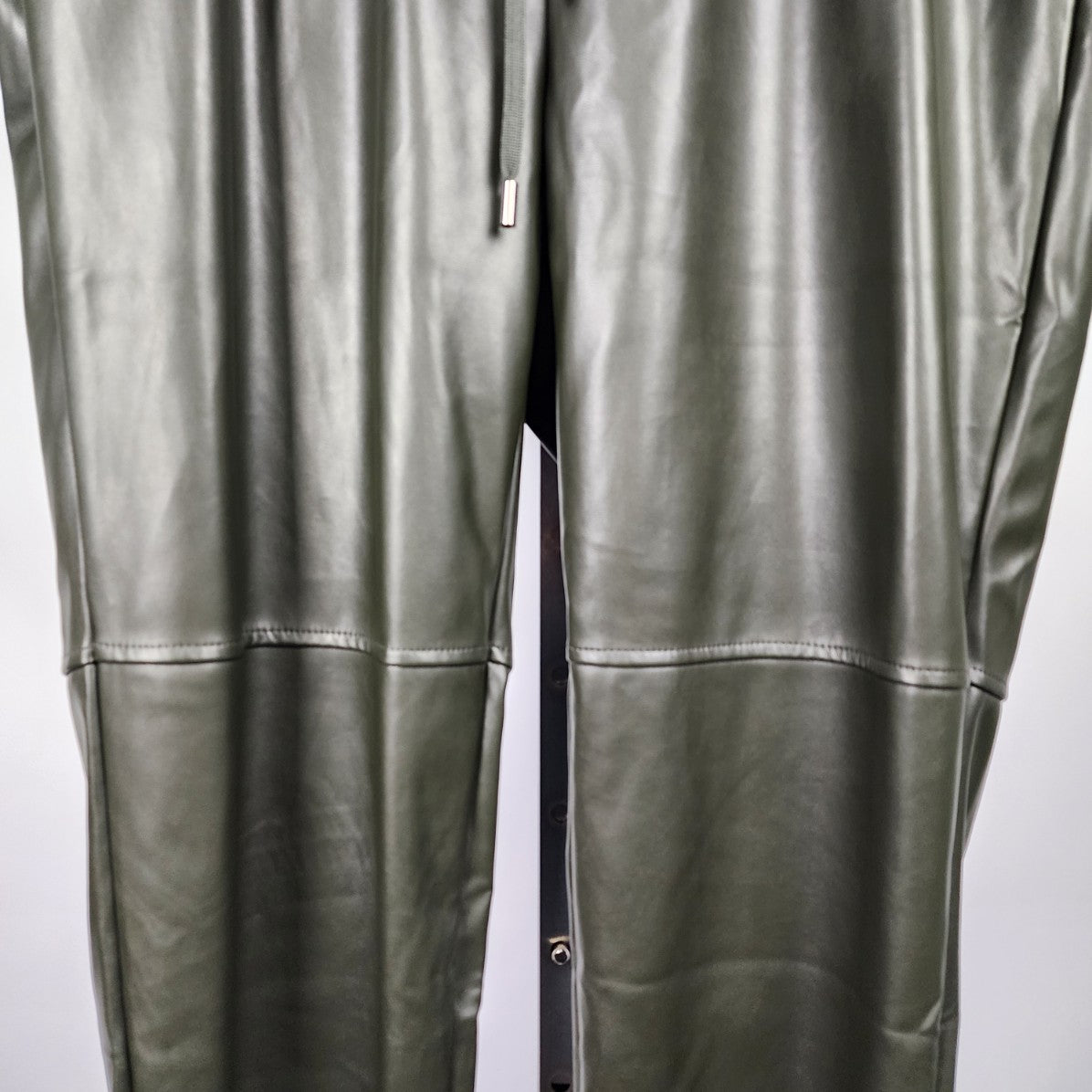 Laundry by Shelli Segal Green Vegan Leather Joggers Size 1X