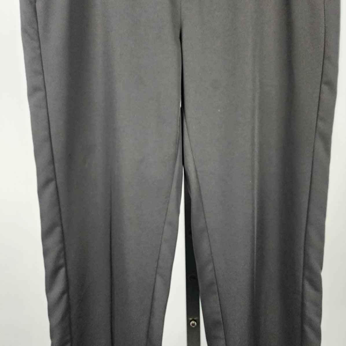 Black Satin Waist Straight Leg Dress Pants Size S/M