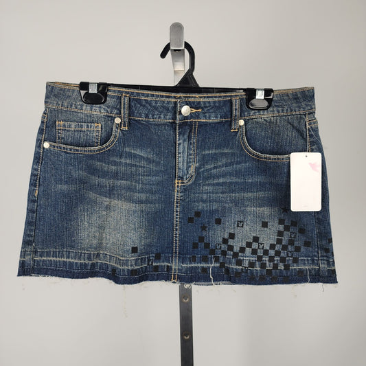 Disney Mickey Mouse Denim Mini Skirt Size 11