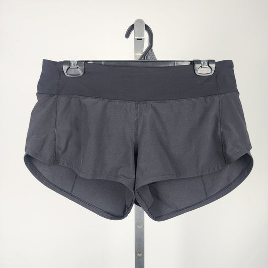 Lululemon Black Speed Up Running Shorts Size 6