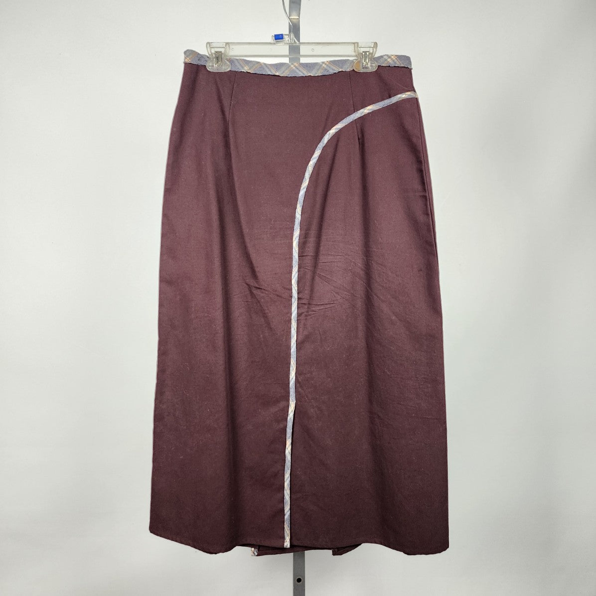 Solola Brown Cotton Button Detail Maxi Skirt Size 12