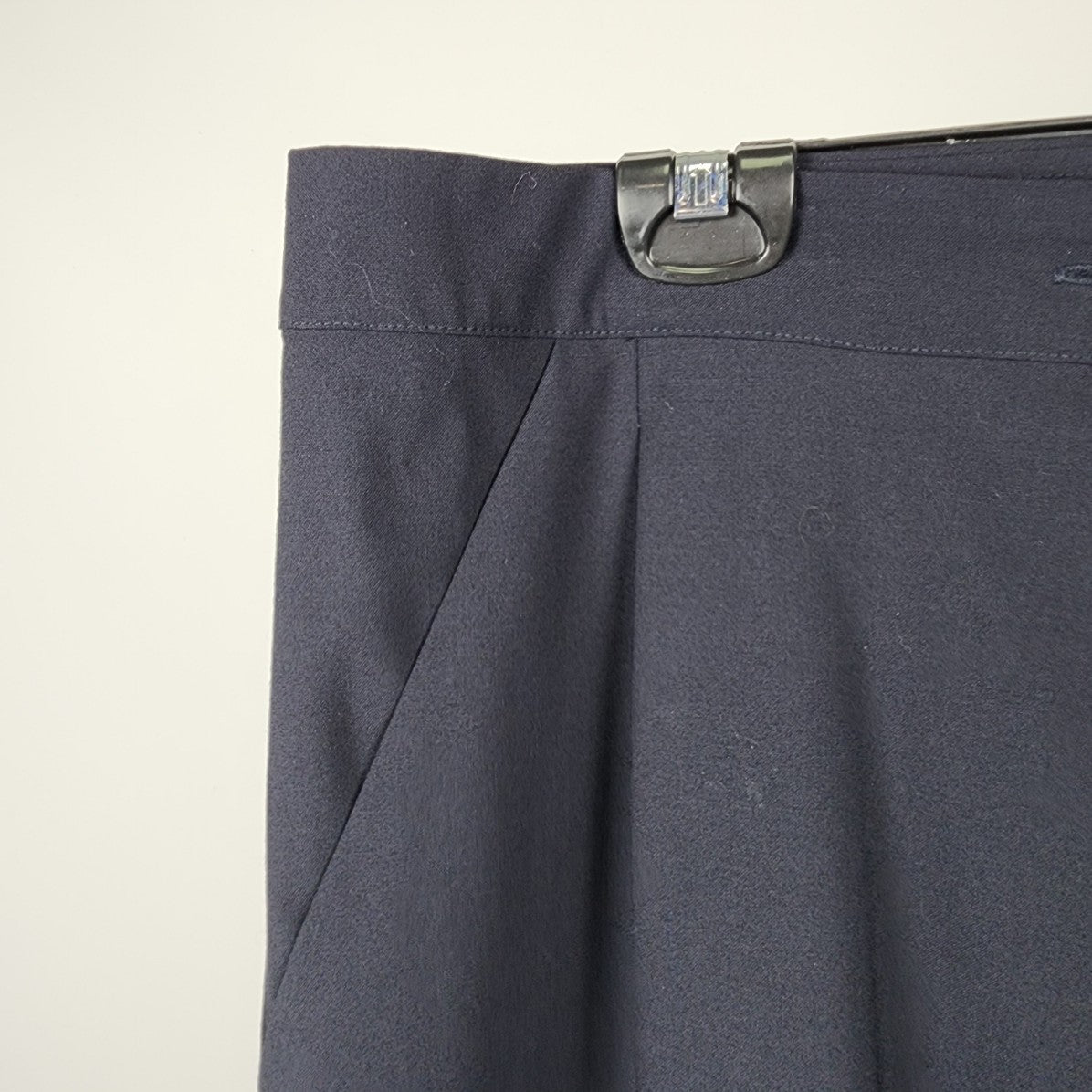 Sarah Pacini Navy Cross Over Detail Dress Pants Size 12