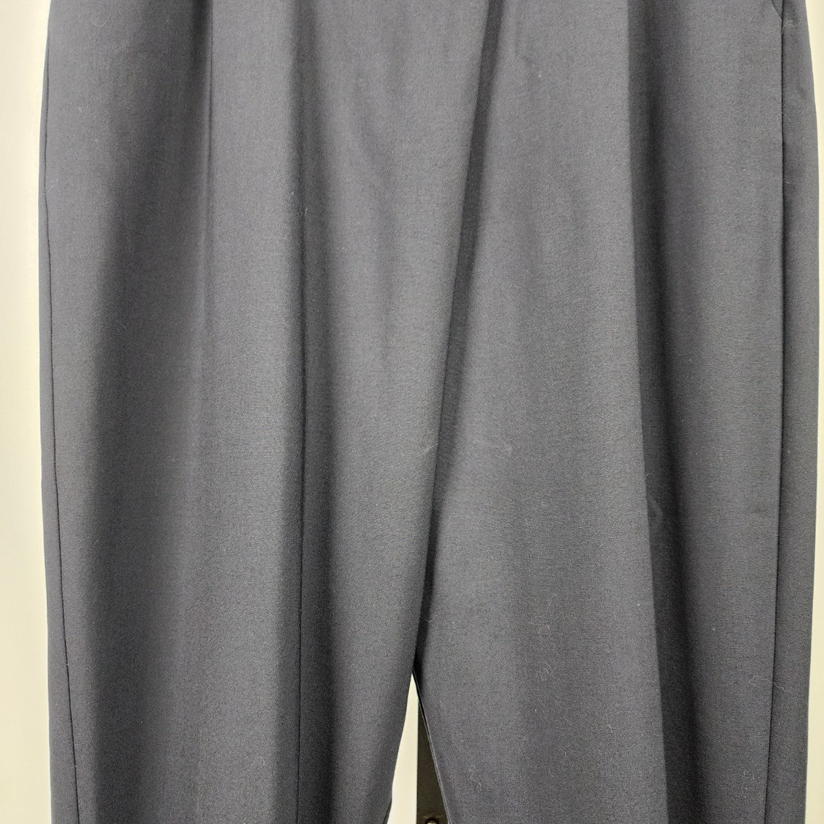 Sarah Pacini Navy Cross Over Detail Dress Pants Size 12