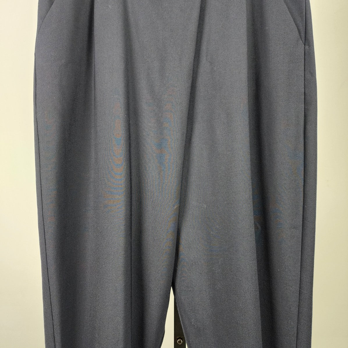 Sarah Pacini Navy Cross Over Detail Dress Pants Size 12