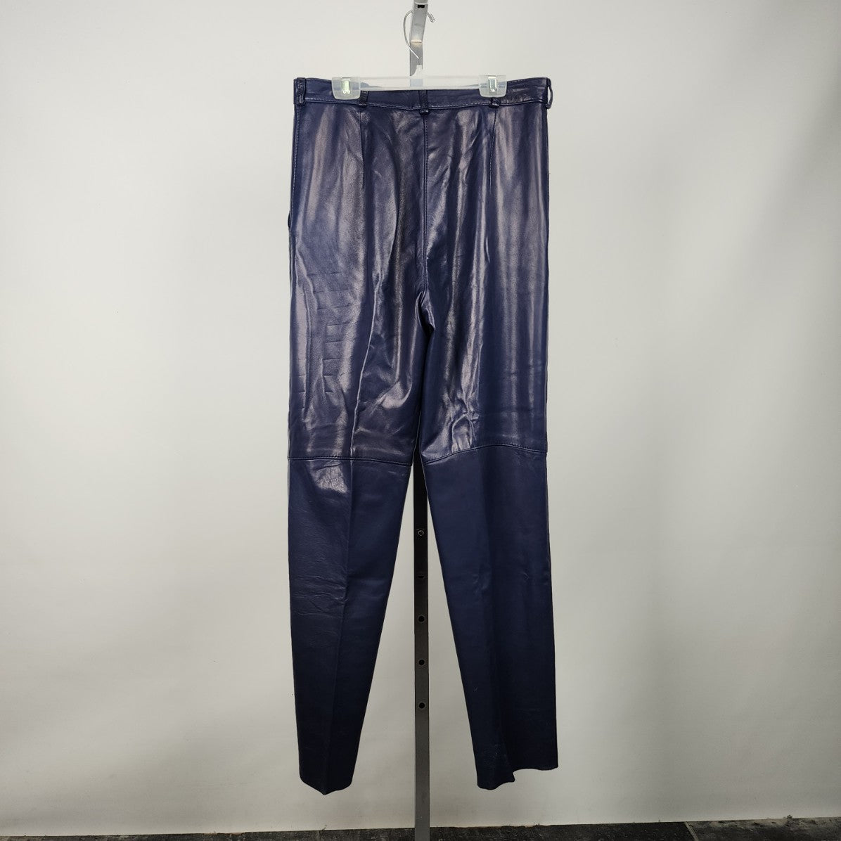 Vintage Di Capra Blue Leather Trouser Pants Size M/L