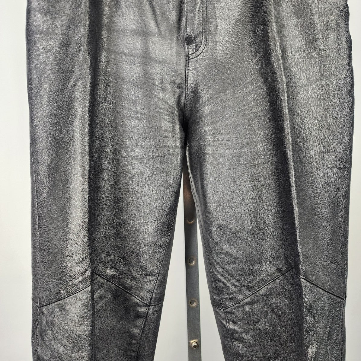 Vintage Black Leather Trouser Pants Size M/L