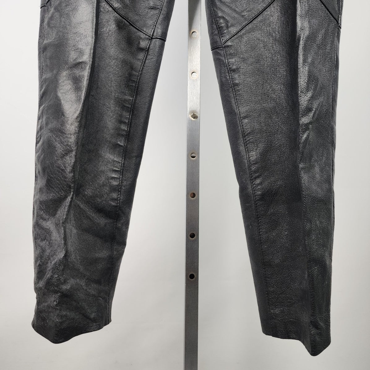 Vintage Black Leather Trouser Pants Size M/L