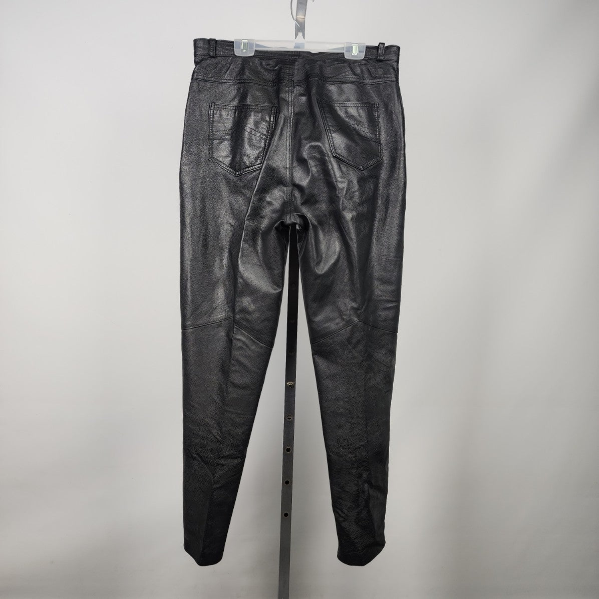 Vintage Black Leather Trouser Pants Size M/L