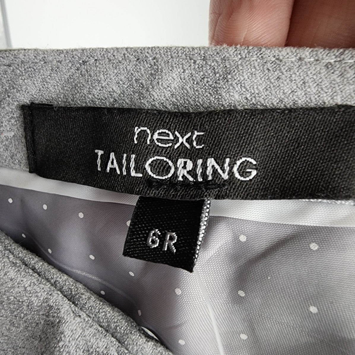 next Tailoring Light Grey Trouser Pants Size 6r