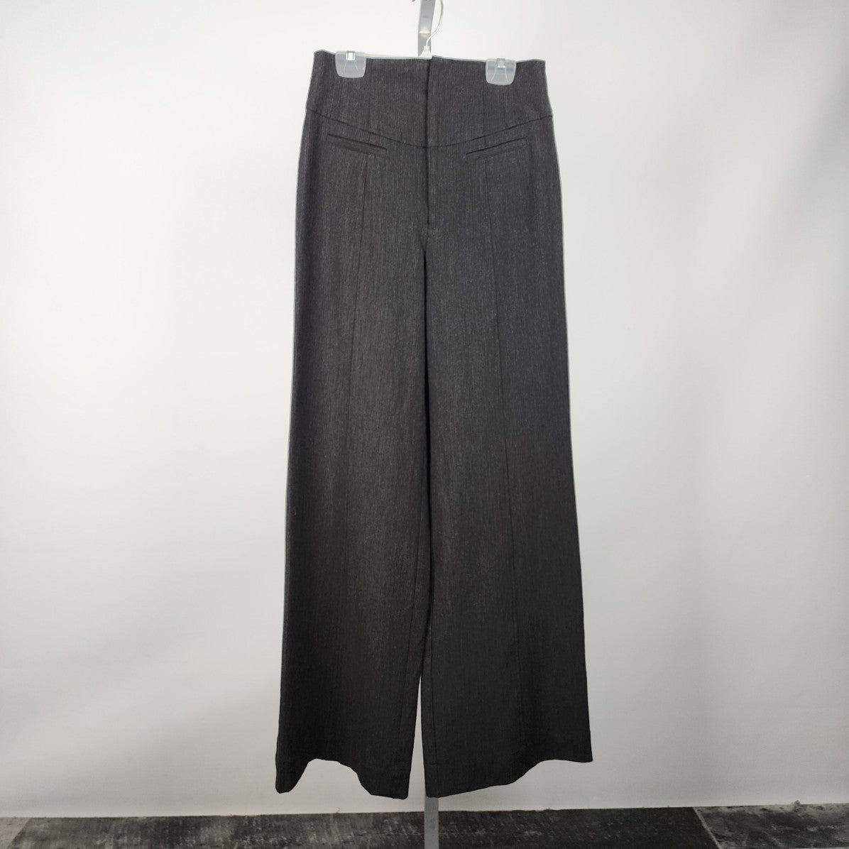 Nanette Lepore Grey High Waisted Wide Leg Dress Pants Size 8