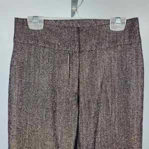 Vintage R Collection Purple Metallic Wide Leg Dress Pants Size 4