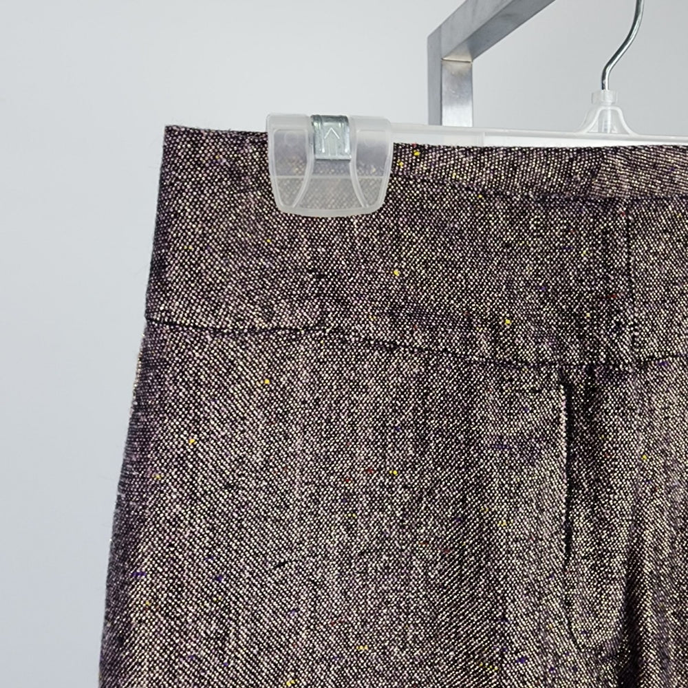 Vintage R Collection Purple Metallic Wide Leg Dress Pants Size 4