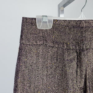 Vintage R Collection Purple Metallic Wide Leg Dress Pants Size 4