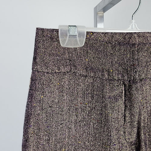 Vintage R Collection Purple Metallic Wide Leg Dress Pants Size 4