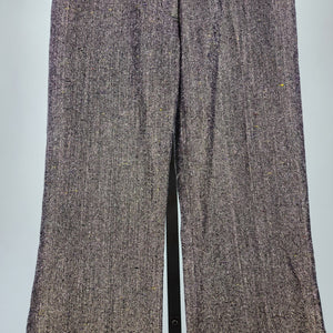 Vintage R Collection Purple Metallic Wide Leg Dress Pants Size 4