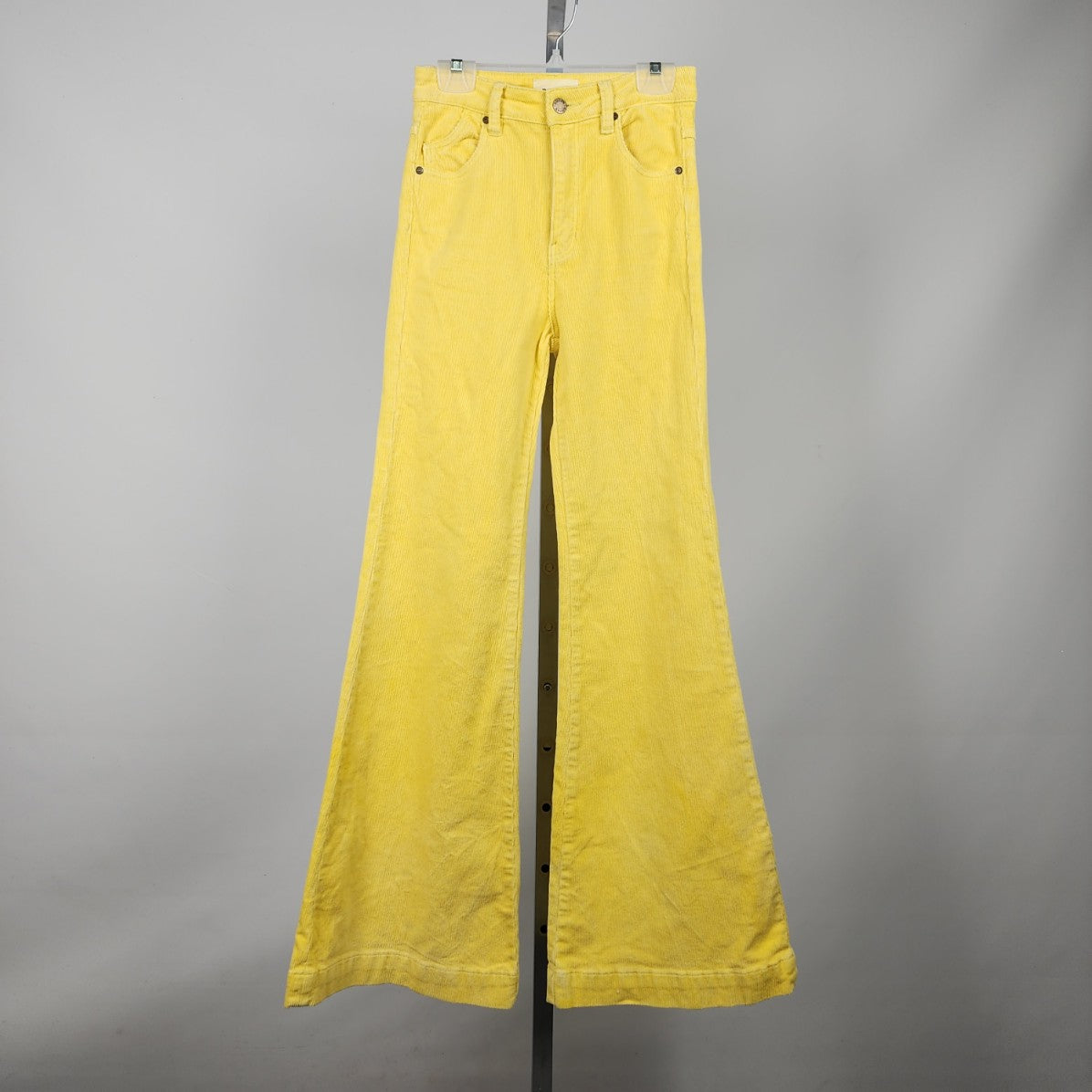 Rolla's Yellow East Coat Flare High Rise Corduroy Pants Size 25