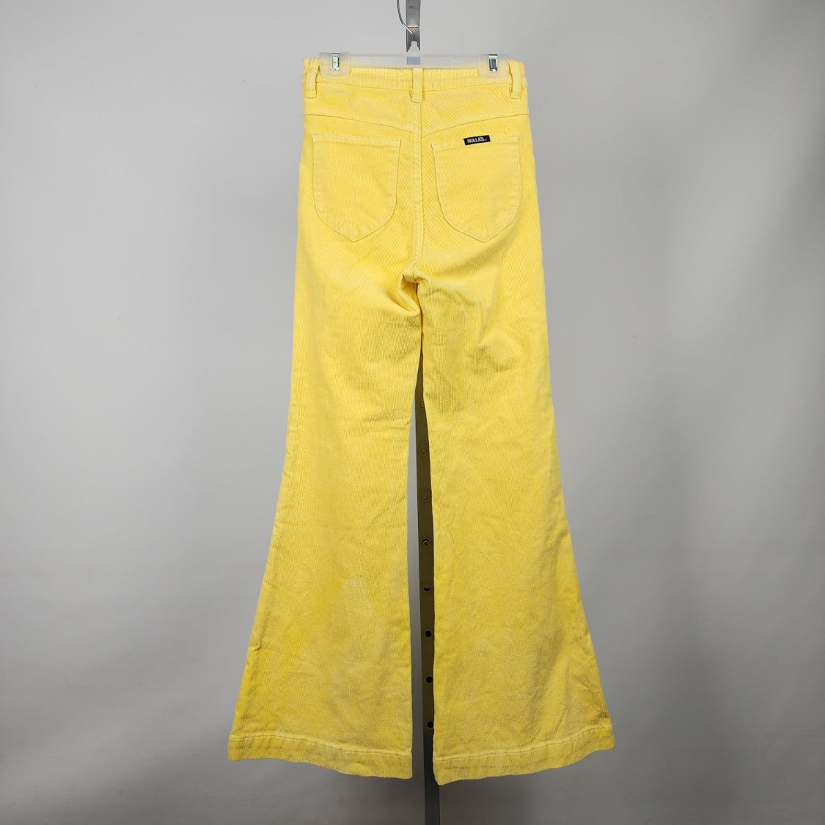 Rolla's Yellow East Coat Flare High Rise Corduroy Pants Size 25