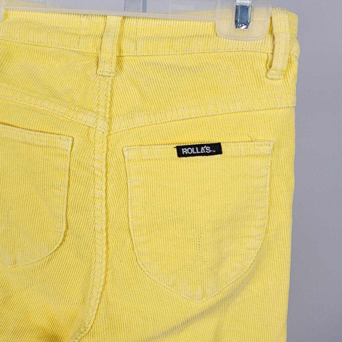 Rolla's Yellow East Coat Flare High Rise Corduroy Pants Size 25