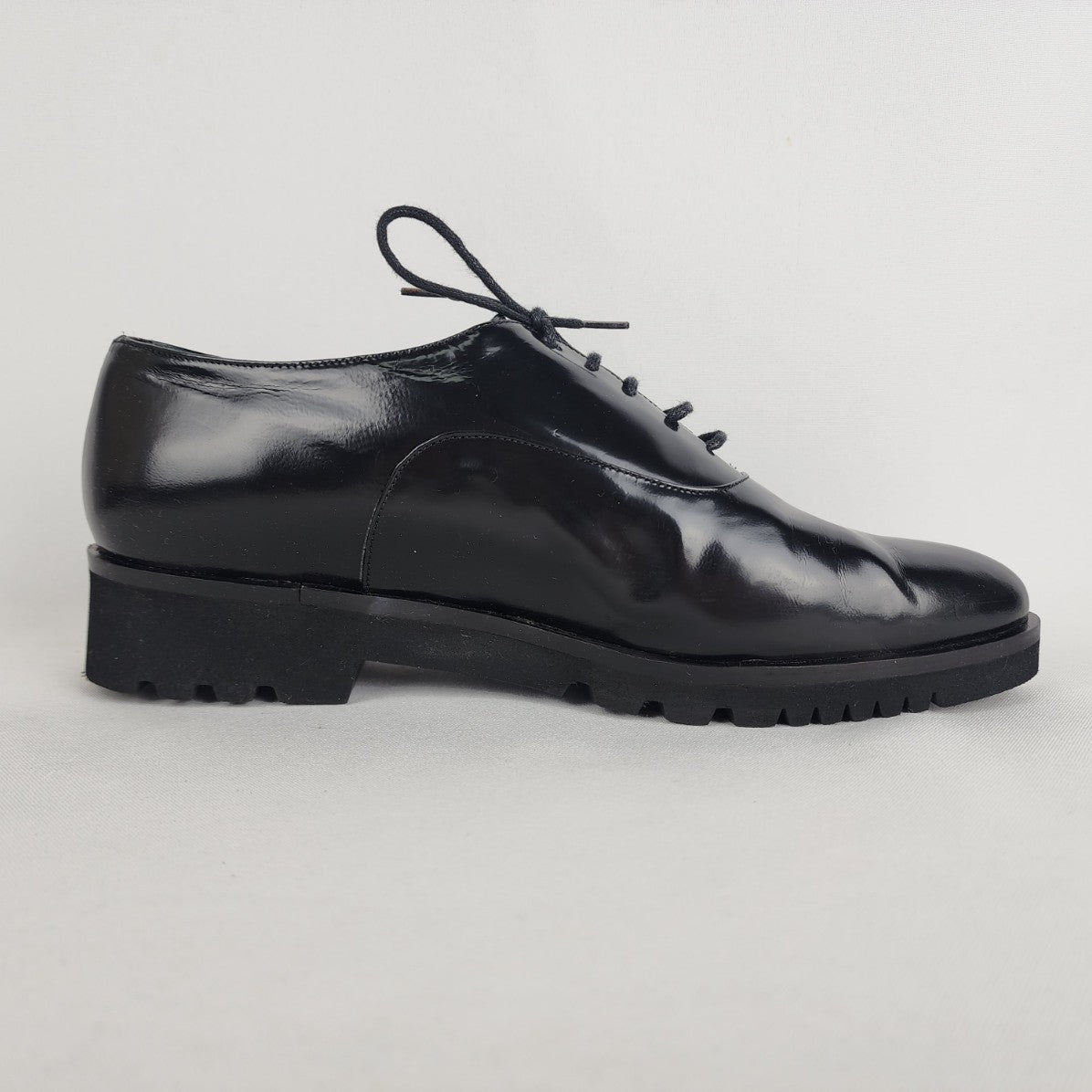 Paul Noyen Black Leather Lace Up Oxford Shoes Size 9