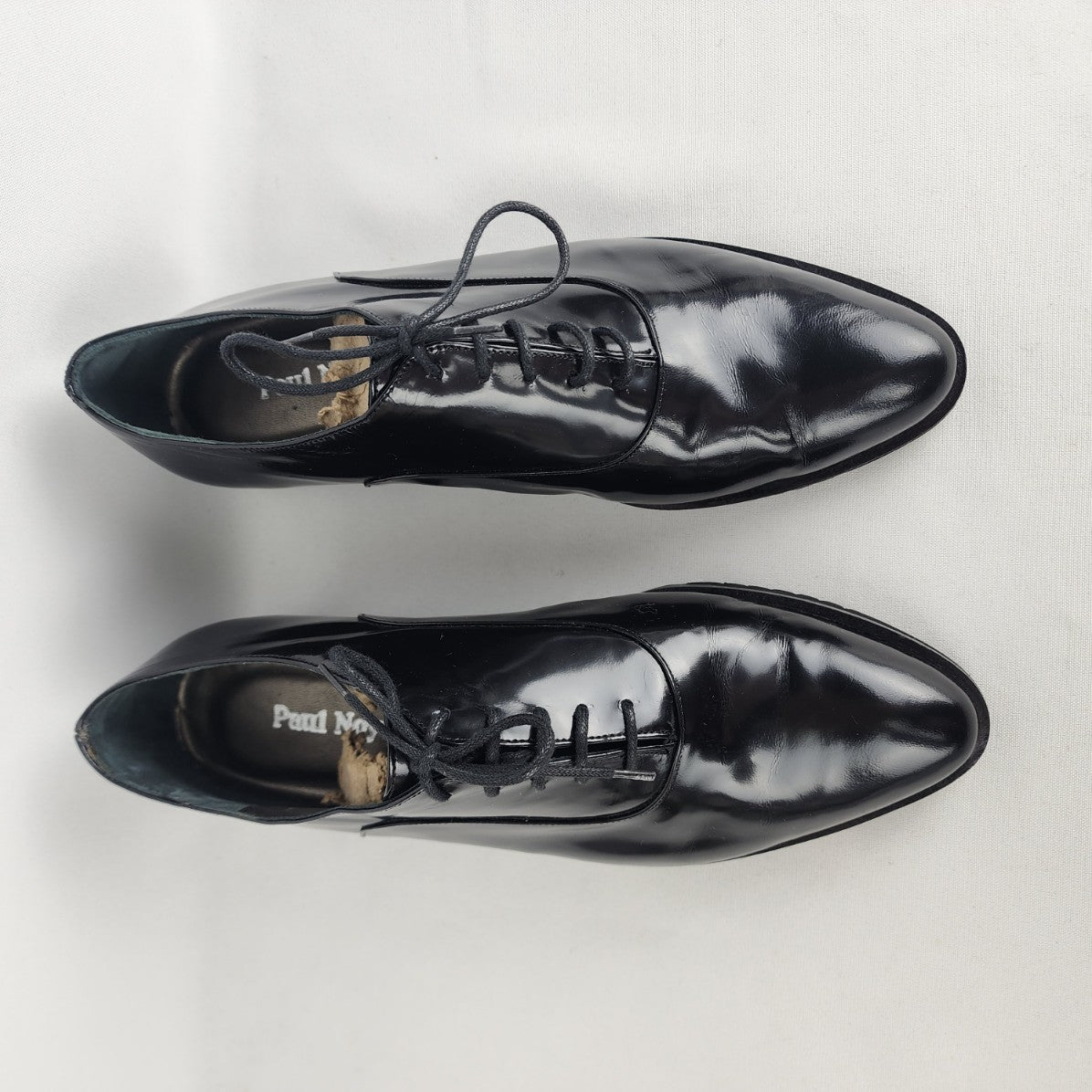 Paul Noyen Black Leather Lace Up Oxford Shoes Size 9