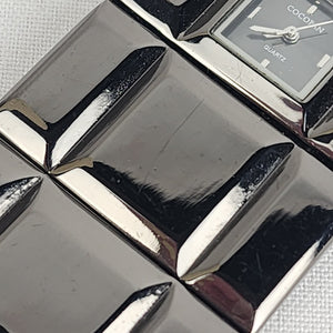Cocopan Black Metallic Statement Watch