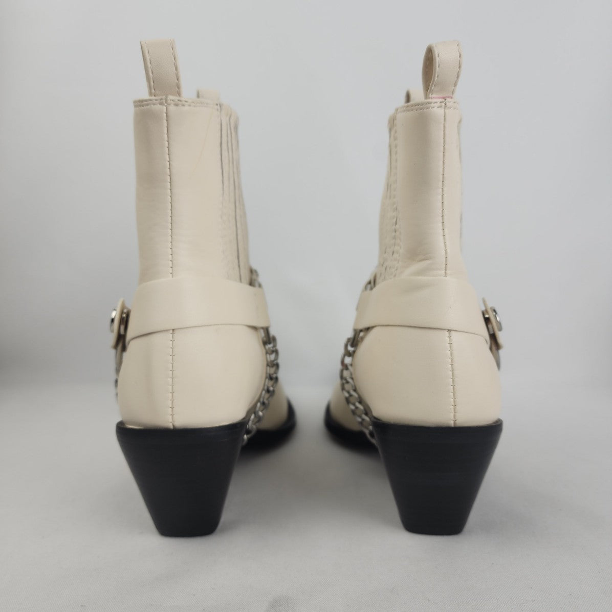 Billini Ellison Bone Leather Western Cowboy Bootie Size 9