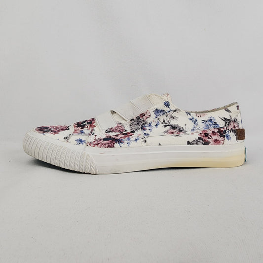 Blowfish White Flower Print Sneakers Size 8.5