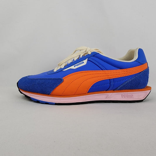 Puma Women Lo Rider Vintage Blue & Orange Sneakers Size 8