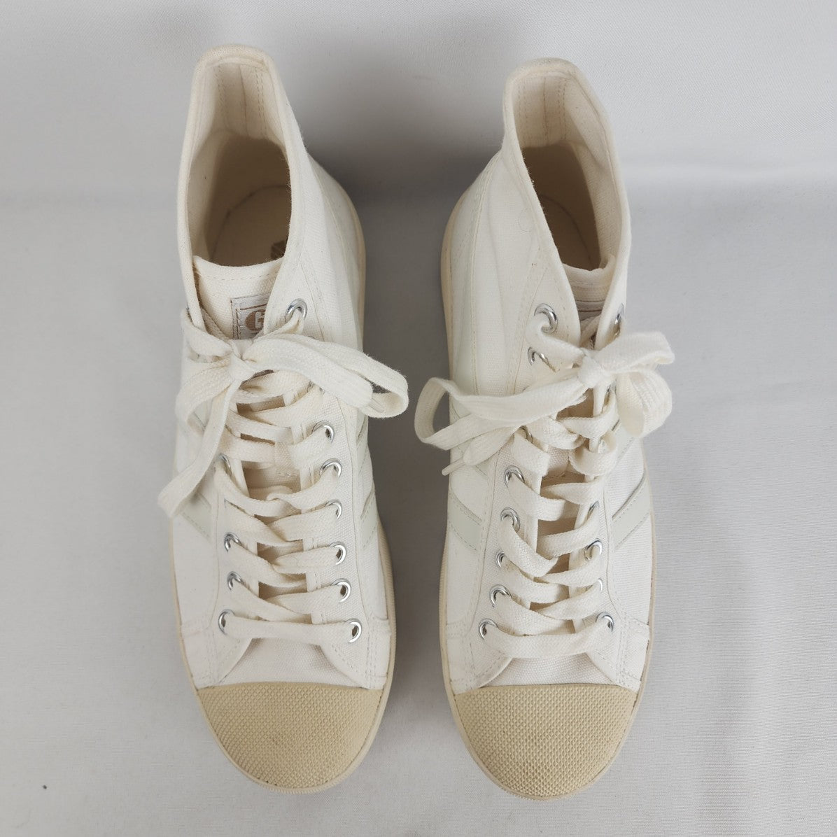 Gola Classics White & Beige Coaster Peak High Hiker Sneakers Size 9