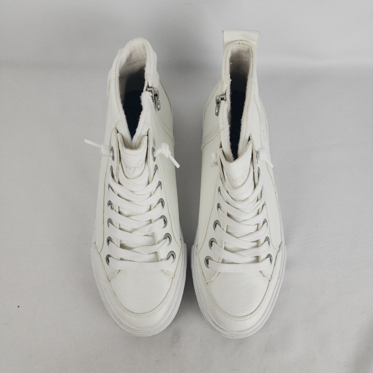 Blowfish Malibu Klaire White Canvas Hi Top Sneakers Size 8