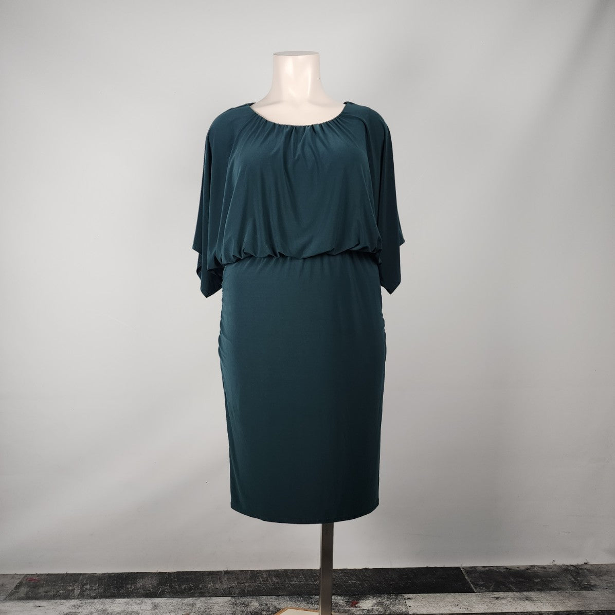 Michel Studio Green Midi Dress Size 2X