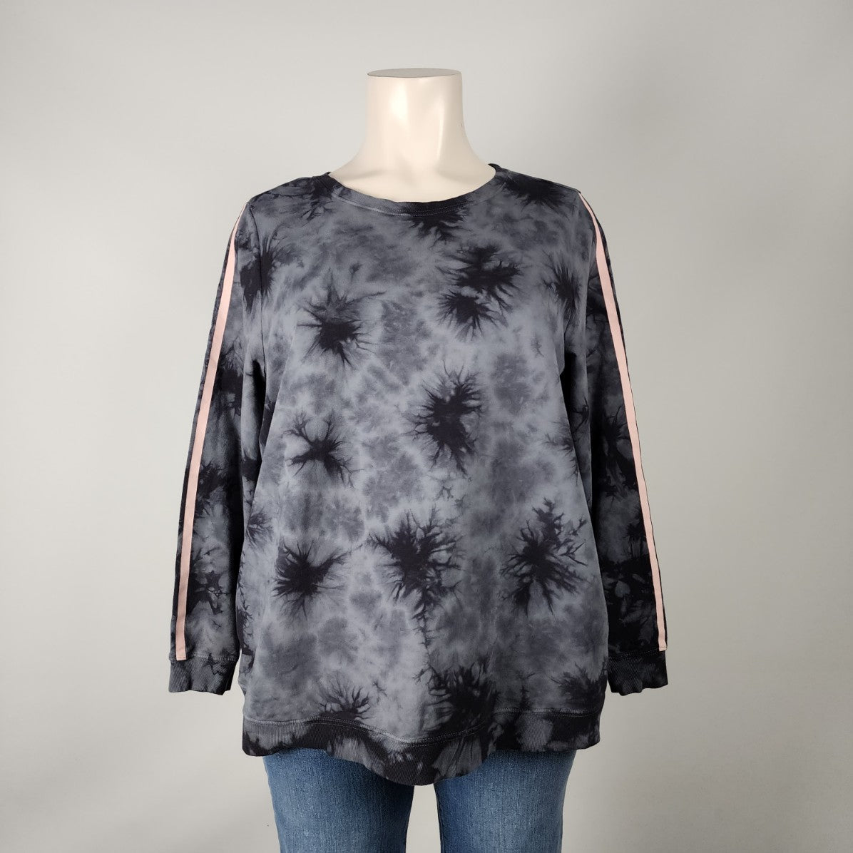 Torrid Active Grey Tie Dye Sweatshirt Size 3X