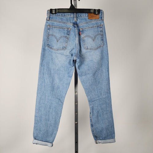 Levi's Premium Wedgie Distressed Straight Leg Denim Jeans Size 25