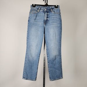& Denim Vintage Mom Jeans Ultra High Rise Cropped Ankle Denim Jeans Size 2
