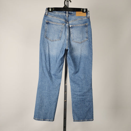 & Denim Vintage Mom Jeans Ultra High Rise Cropped Ankle Denim Jeans Size 2