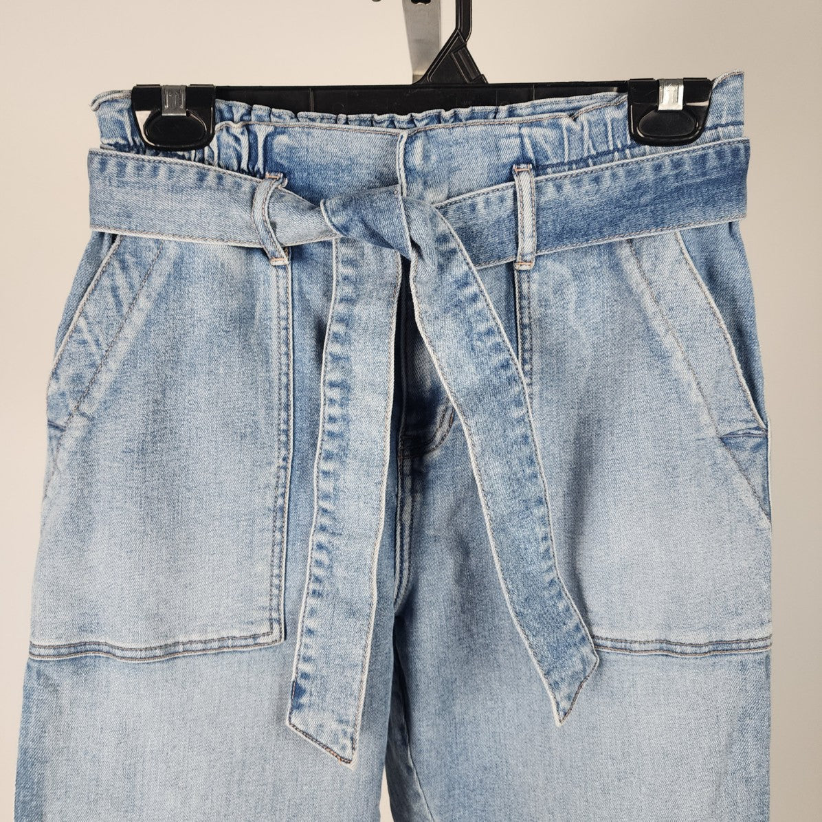 Jag Jeans Utility Paper Bag Crop Denim Jeans Size 27